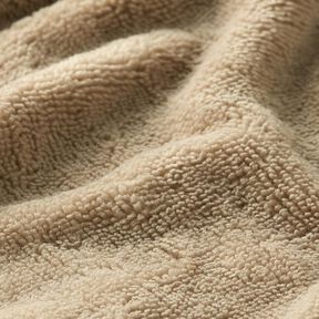Tissu éponge douillet Bambou Uni – beige, 