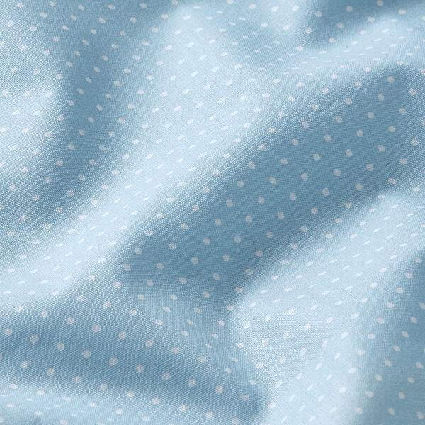 Popeline coton Petits pois – bleu clair/blanc,  image number 2
