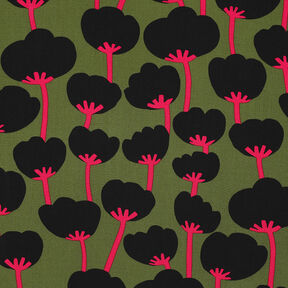 Lenzing Ecovero™ Poppies | Nerida Hansen – olive/noir, 