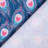 Jersey coton Pavo | Stoff&Liebe – bleu roi/rose intense,  thumbnail number 4