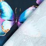 Jersey coton Papillons Ginkgo | Glitzerpüppi  – bleu nuit,  thumbnail number 4