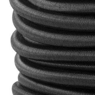 Extérieur Cordelette en caoutchouc [Ø 8 mm] – noir, 