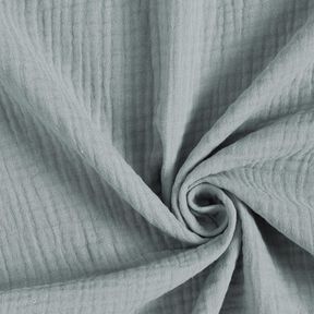 Tissu triple gaze de coton Uni – gris éléphant, 