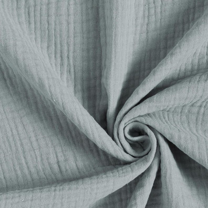 Tissu triple gaze de coton Uni – gris éléphant,  image number 1