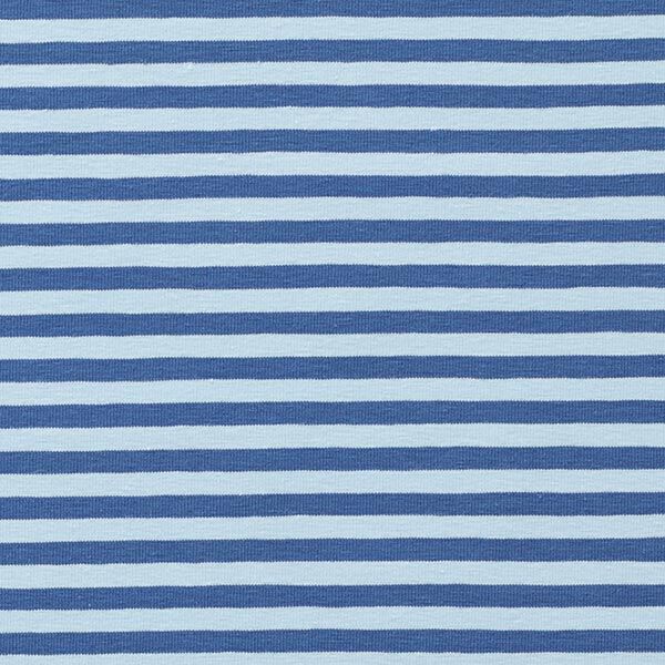 Jersey coton Rayures étroites – bleu jean/bleu clair,  image number 1