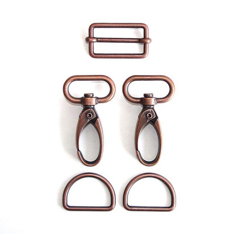 Accessoires pour sacs Set [ 5-pièces | 25 mm] – cuivre,  image number 2