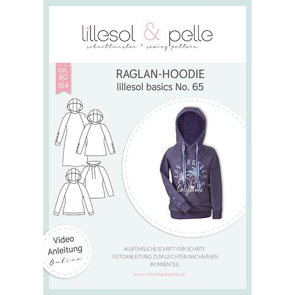 Hoodie raglan, Lillesol & Pelle No. 65 | 80 – 164,  image number 1