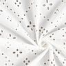Tissu de coton à broderie anglaise – blanc,  thumbnail number 3
