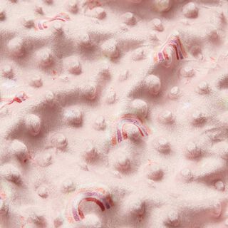 Polaire douillet Points et arcs-en-ciel en relief – rose, 
