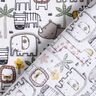 Tissu en coton Cretonne petits animaux sauvages – argent,  thumbnail number 4