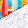 Sacs Panel Canvas Points au pinceau colorés – blanc,  thumbnail number 6