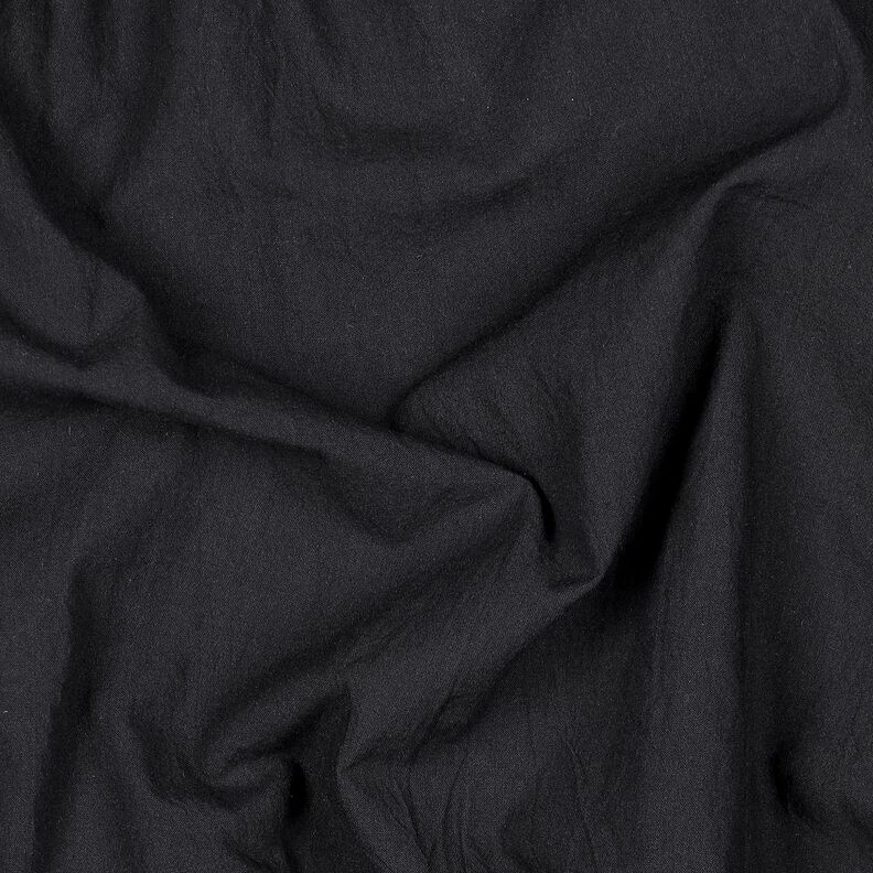 Tissu en coton Crinkle prélavé – noir, image number 2