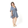 Jersey coton Seersucker Rayures fines – bleu jean/blanc,  thumbnail number 6