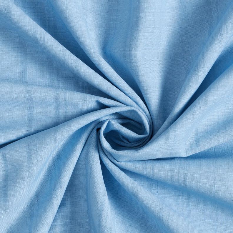 Tissu en coton léger à carreaux translucides – bleu clair,  image number 3
