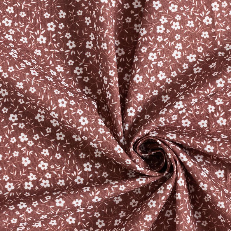Popeline Mille-fleurs – bronze/blanc,  image number 3