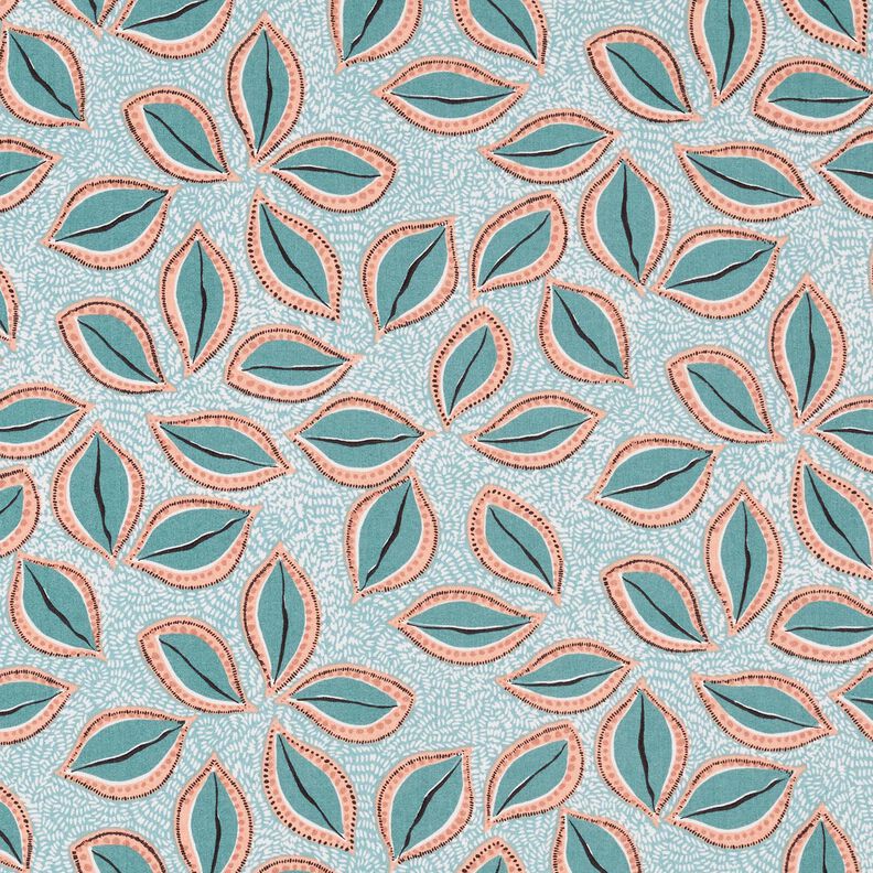 Tissu en coton Cretonne Feuilles artistiques – eucalyptus,  image number 1