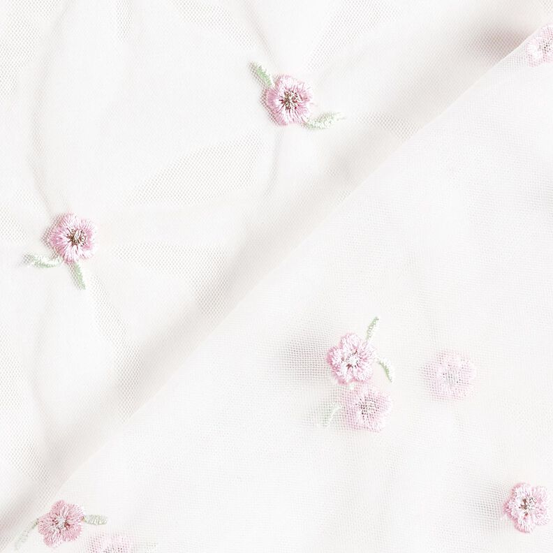 Softmesh Fleurs brodées – blanc/rosé,  image number 5