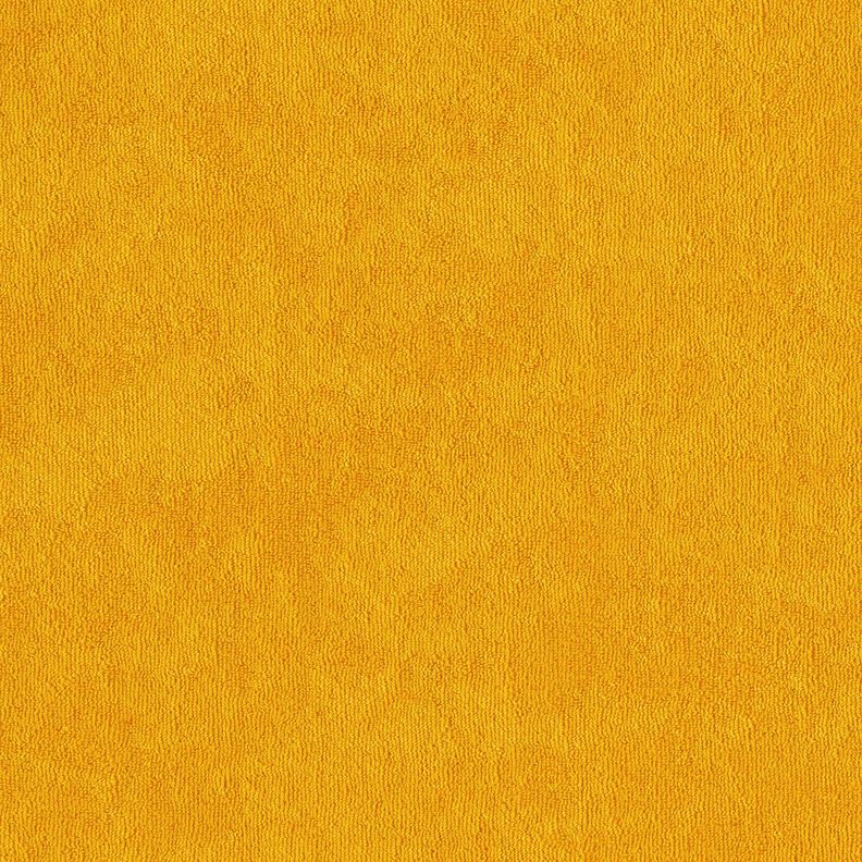 Tissu éponge Stretch Uni – jaune curry,  image number 4