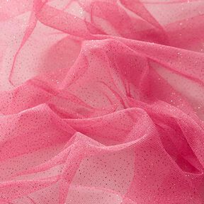 Tissu tulle scintillant – rose vif/or, 