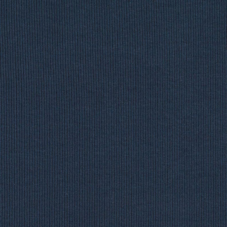 Jersey côtelé côtes 2-1-1-1 fines – bleu nuit,  image number 4