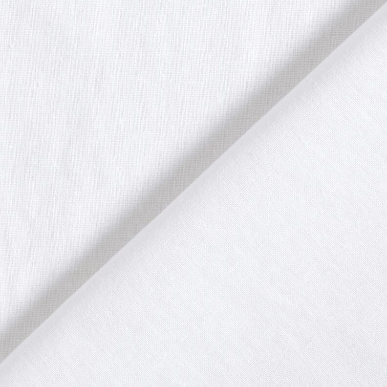 Lin et coton mélangé lavé – blanc,  image number 3