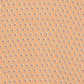 Chiffon œil de paon – abricot/terre cuite, 