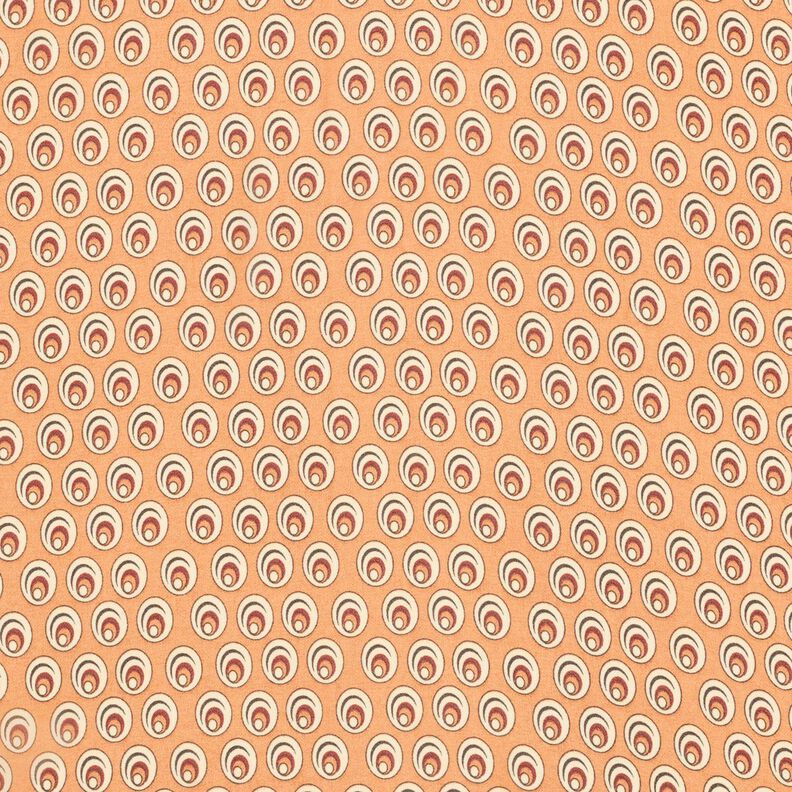 Chiffon œil de paon – abricot/terre cuite, image number 1