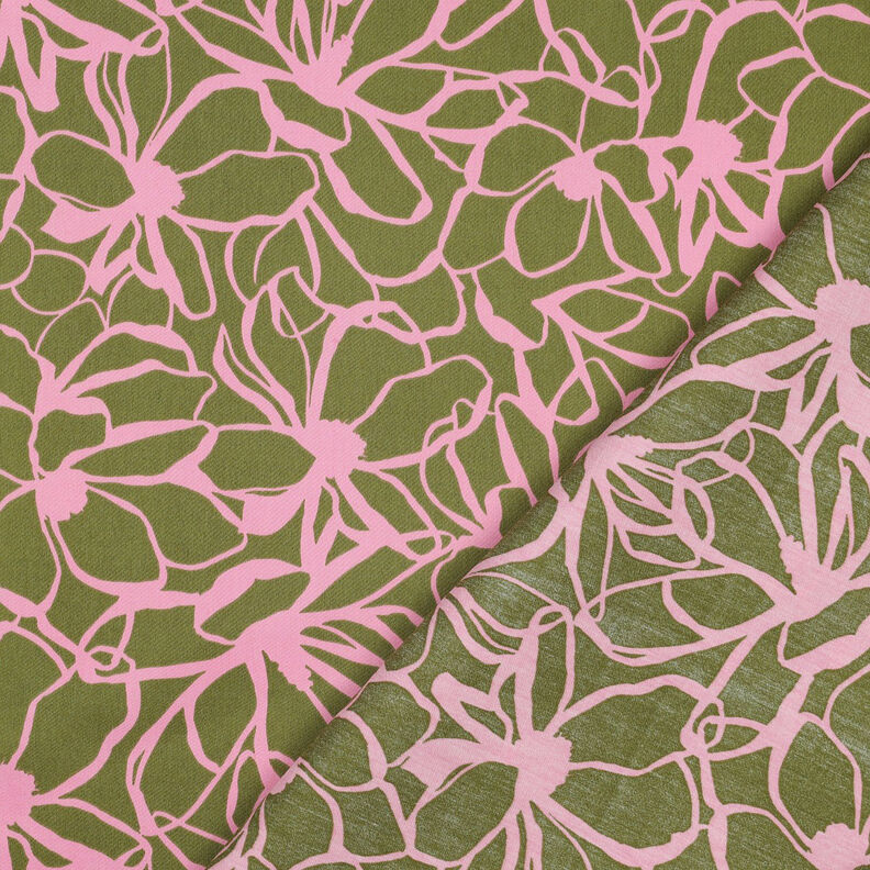 Satin de coton Magnolia | Nerida Hansen – pistache/rose,  image number 4