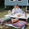 Coton enduit Pastellblumen | Poppy Fabrics – vert herbe/rose,  thumbnail number 10