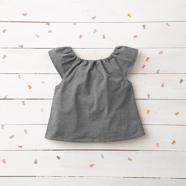 Jersey coton Medium chiné – gris foncé, image number 7