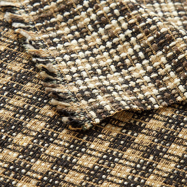 Tissu pour manteau en laine mélangée Carreaux – beige/noir,  image number 5