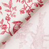 Tissu en coton Cretonne Oiseaux – rouge/écru,  thumbnail number 4