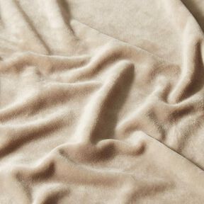 Velours stretch Tissu Nicki – beige clair, 