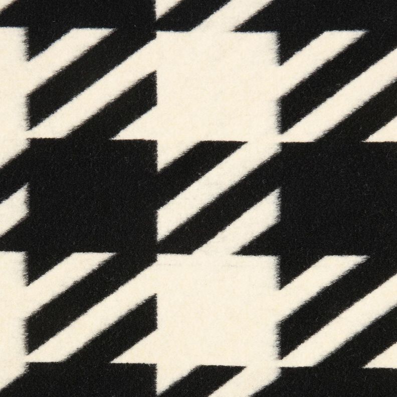 Tricot manteau pied-de-poule grands motifs – noir/écru,  image number 1