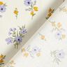 Tissu en coton Cretonne Petites fleurs – crème/mauve,  thumbnail number 4