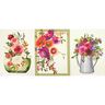 panneau décoratif Sergé fleurs aquarelles – ivoire/baies,  thumbnail number 1