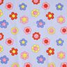 Coton enduit Fleurs joyeuses | Poppy Fabrics – bleu bébé/rose,  thumbnail number 1