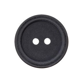 Bouton plastique 2 trous Basic - noir, 