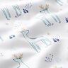 Tissu en coton Cretonne Daim – blanc/turquoise clair,  thumbnail number 2