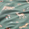 GOTS French Terry Sweat d’été Ours, cerf, écureuil Impression numérique – vert foncé,  thumbnail number 2