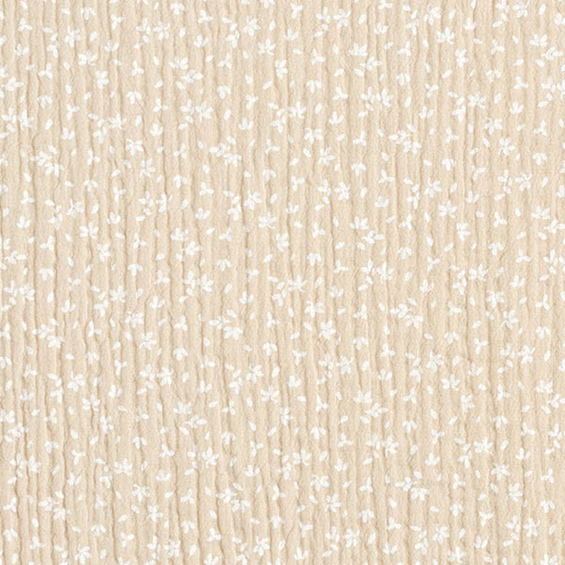 Tissu double gaze de coton Pétales de fleurs – noix de cajou,  image number 1