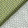 Tissu en coton Cretonne Zigzag ethnique – vert,  thumbnail number 4
