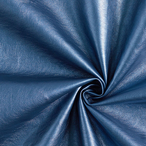 Similicuir Brillance métallisée – bleu,  image number 1