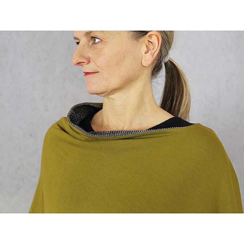 Poncho asymétrique réversible FRAU PENNY | Patron prêt à découper | Taille unique,  image number 6