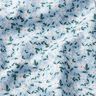 Popeline de coton bio Fleurs délicates – bleu ciel,  thumbnail number 2
