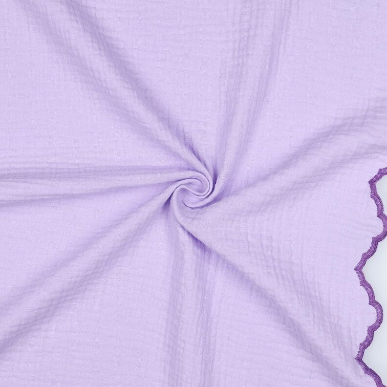 Tissu double gaze de coton Bord incurvé sur les deux côtés  | Poppy Fabrics – mauve/lilas rouge,  image number 3