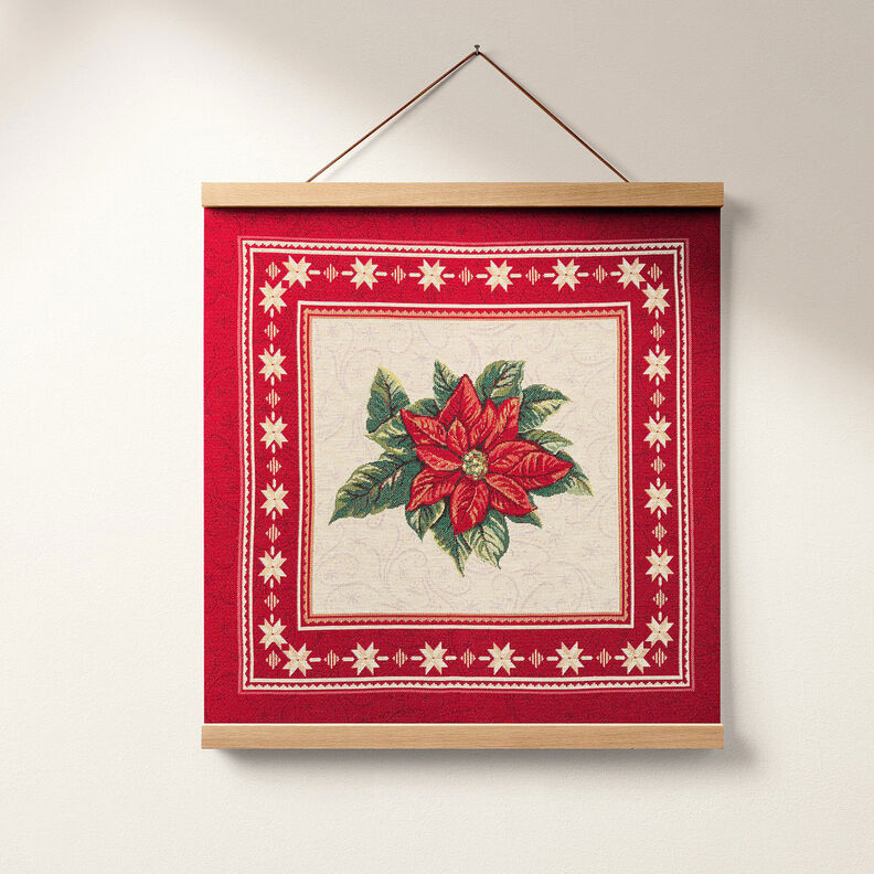 Tissu de décoration pièce Gobelin Etoile de Noël – rouge, image number 6