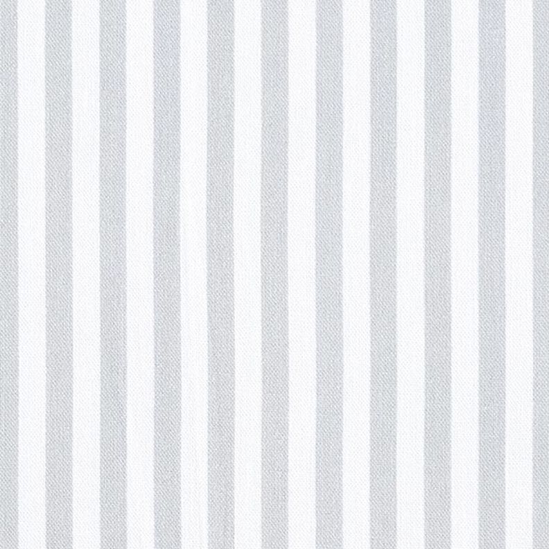 Tissu de décoration Semi-panama rayures verticales – gris clair/blanc,  image number 1