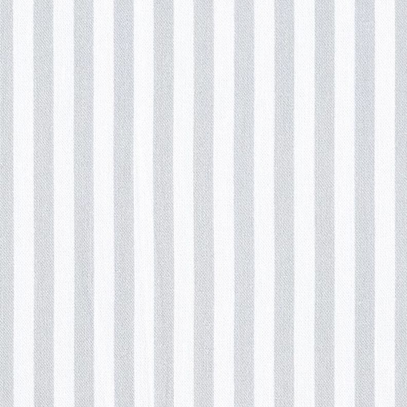 Tissu de décoration Semi-panama rayures verticales – gris clair/blanc,  image number 1