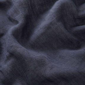 Voile mélangé froissé – bleu nuit, 